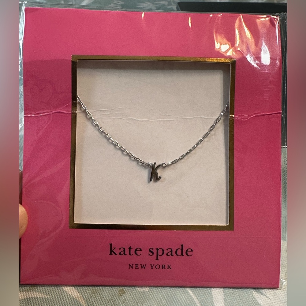 Kate Spade Silver Initial Necklace